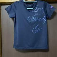 Champion ネイビー Vネック Tシャツ Ｍ➕ネイビーカットソー