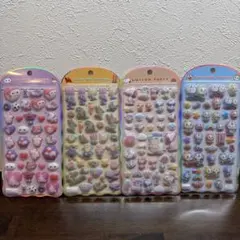 4点セット コットンパフィーシール