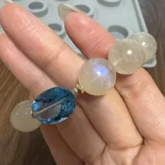 ブルートパーズ 約6.8〜7.6mm MY1425 - メルカリ