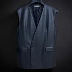 レザーベスト【ブラック】