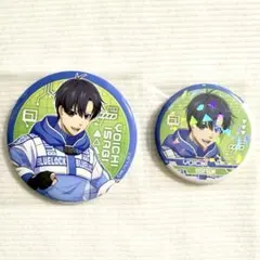 ブルーロック　ホログラム・AJ限定75mm　缶バッジ　潔世一　2点セット