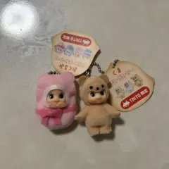タイトー限定　おくるみ　くま　コスチュームキューピー　2個セット