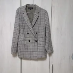 UNTITLED チェック柄 ダブルブレスト ジャケット サイズ2