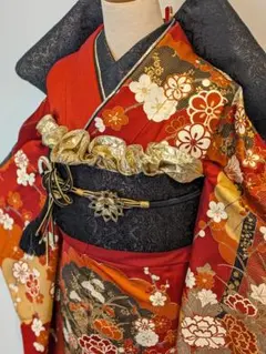 2026年最新】振袖 フルセット 赤の人気アイテム - メルカリ