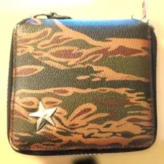 Schott　ラウンドジップウォレット　ワンスター　迷彩