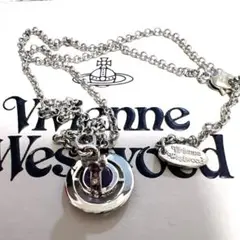 Vivienne Westwood ブルー × レッド オーブ ネックレス - メルカリ