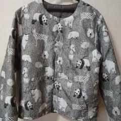 動物柄　グレーリバーシブルジャンパー