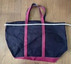 レアカラービッグサイズ エルエルビーン バッグ ボート&トート ネイビーパープル