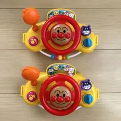 【美品】アンパンマン　おでかけメロディハンドル　ベビーカー取り付けおもちゃ