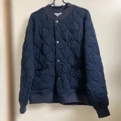 ネイビー キルティングジャケット