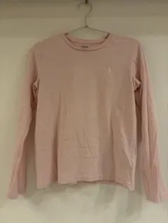 POLO RALPH LAUREN 長袖Tシャツ ピンク ワンポイントロゴ
