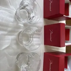 Baccarat クリスタルロックグラス 3個セット