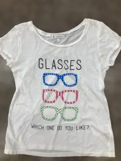 ROPÉ PICNIC 眼鏡プリント Tシャツ 38