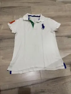 RALPH LAUREN ポロシャツ ホワイト Lサイズ