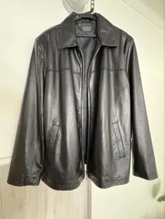 美品　レザージャケット　シングルライダース　牛革　イタリアンレザー　XL程度