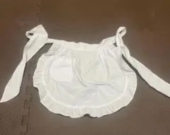 ホワイトフリルエプロン