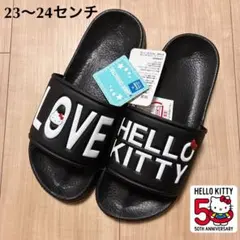 キティちゃん サンダル レディース38 黒のサムネイル