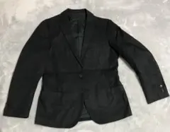 Edition メンズ ブラック テーラードジャケット 2つボタン
