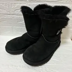 UGG アグ BAILEY BUTTON ムートンブーツ ブラックのサムネイル