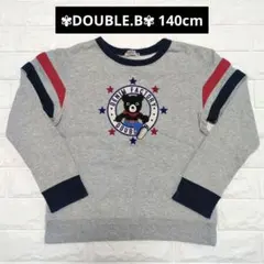 ②ミキハウス☆ダブルビー トレーナー 140cm