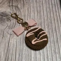 Q-pot リボンチョコレートドーナツチャーム 超美品