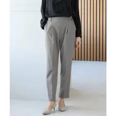 美ージーテーパードパンツ（股下63cm）　グレーのサムネイル