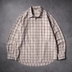 00s J.CREW オンブレ チェックシャツ 長袖シャツ レギュラーカラー