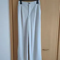 GU ストレートパンツ ライトグレー サイズM