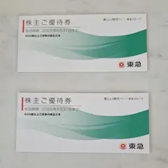 東急電鉄 株主優待券 2冊 2025年5月31日まで