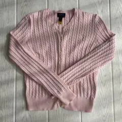 Ralph Lauren ベビーピンクカーディガン S~Mサイズ相当