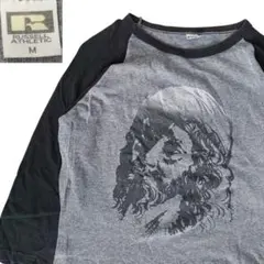 激レア　60s〜70s ビンテージラッセル　キリスト　ラグランTシャツ　十字架のサムネイル