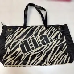 d.i.a. 希少 ゼブラ柄ショッパー ショップ袋【平成ギャル】美品 ゼブラ