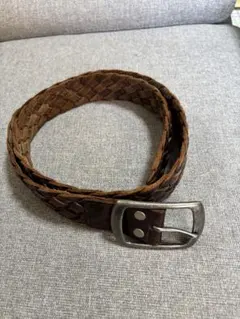 Hawk Company ホークカンパニー 本革 メッシュベルト レザー 茶 M