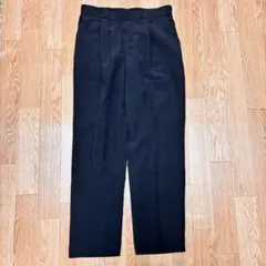 テーパードパンツ センタープレス入り ブラック Mサイズ