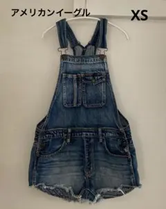 American Eagle デニムオーバーオールショート XSのサムネイル
