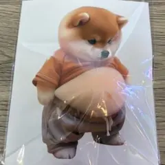 お腹ぷにぷにシール 柴犬 おなかぷくぷくシール 3Dシール 1匹