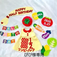 ぴぴ様専用　キューピーハーフ　ハーフバースデー
