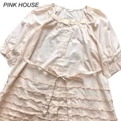 PINK HOUSE 薄荷レース使いローンチュニック - メルカリ