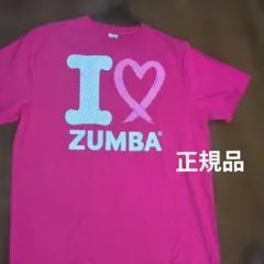I ❤️ ZUMBA ピンク Tシャツ ワン正規品