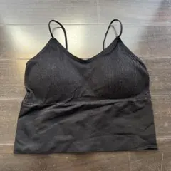 【未使用】 SHEIN シーイン ブラトップ リブ編み ブラック Mサイズ