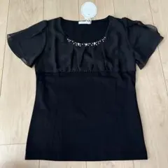【新品】PATTERN 半袖トップス ビーズ装飾 M