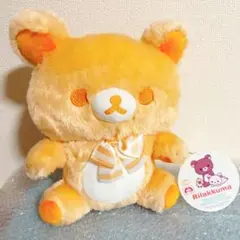 黄色 イエロー リラックマ シャーベットぬいぐるみ M オレンジ パステル ふわもこがかわいい！リラックマ「シャーベットぬいぐるみ第2弾」
