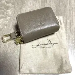 牛革　レザー スマートキーケース グレー