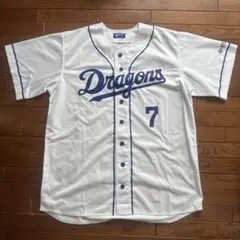 希少【新品未使用】1974.根尾昂.中日.刺繍オーダー.オールドユニフォーム！ 中日ドラゴンズのユニフォームに根尾さんの名前とシルバー龍の刺繍