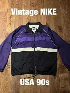 90s Vintage NIKE ナイロンジャケット　パープル　紫