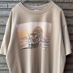 anvil 00s アニマルTシャツ フォトプリント トラ 虎　L