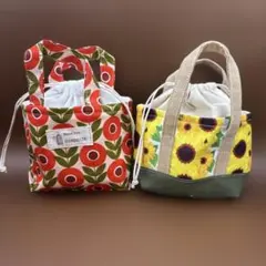 ★ミニミニ巾着トート2個セットでお得‼︎ハンドメイド