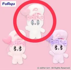 エスターバニー　ハートバルーンぬいぐるみ　　　　クリームバニー