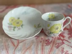 ノリタケ　千趣会花柄カップ＆ソーサー 6組