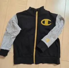 Champion ジップアップジャケット 黒/グレー